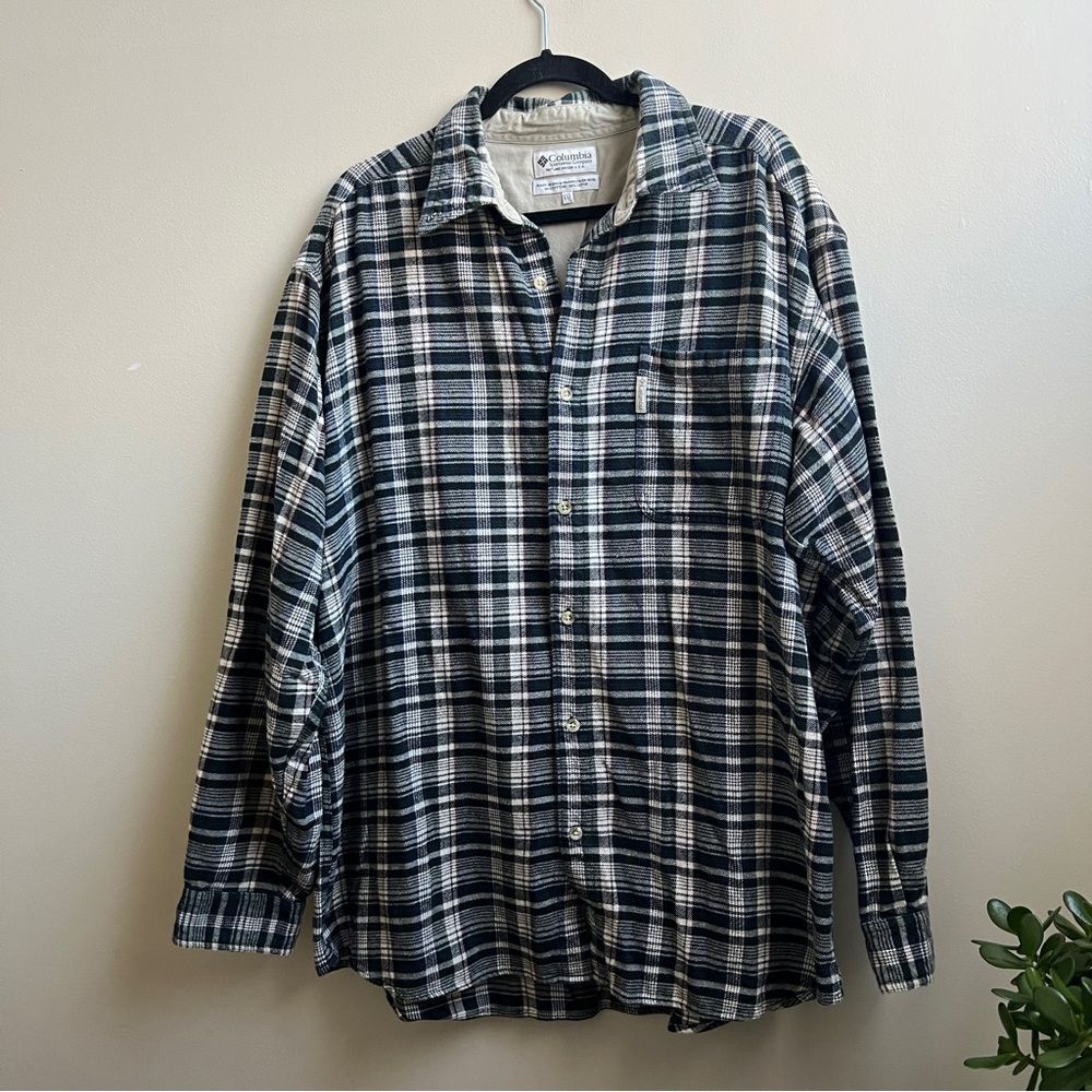 Columbia all cotton plaid Flannel shirt Size XXL
